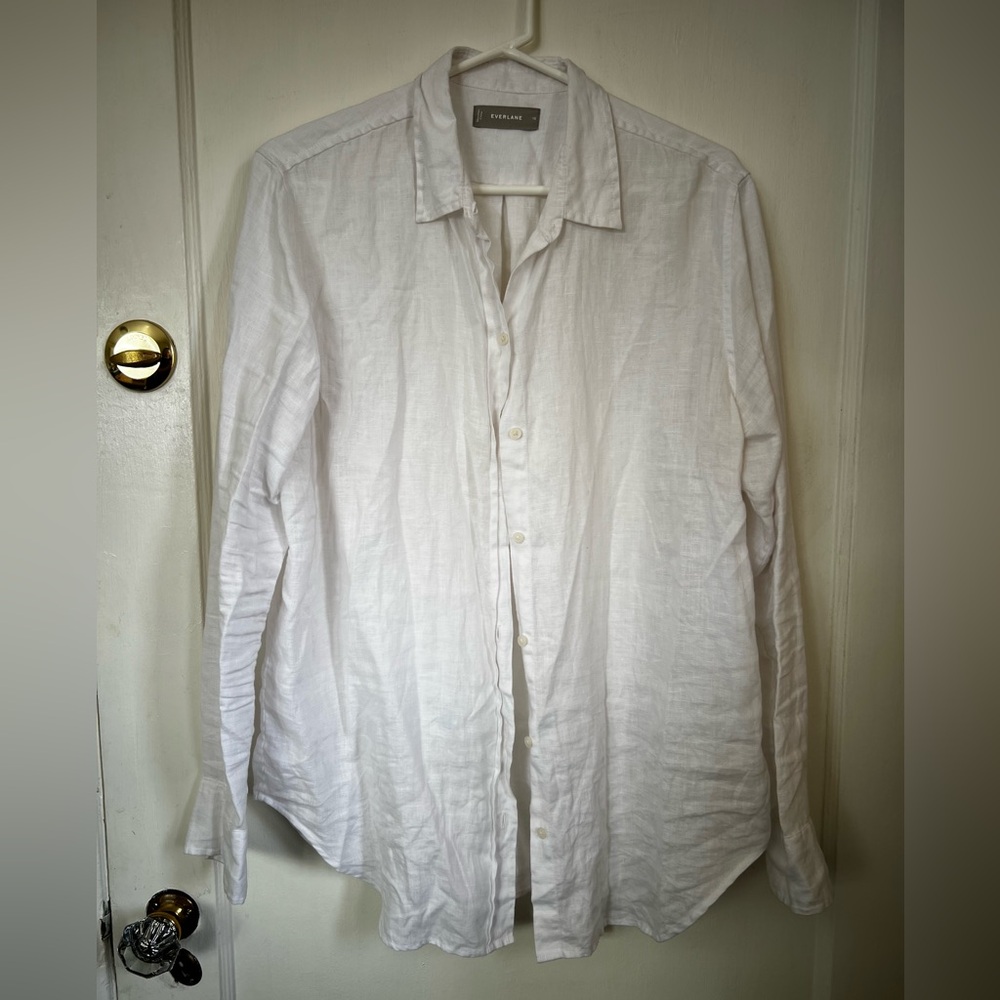 Everlane 100% Linen White Shirt